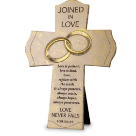 Joined in Love Cross Plaque