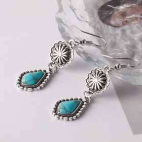 Bohemian Turquoise Gemstone Earrings